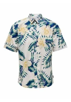 Only & Sons Kurzarm Print - Overhemd - Bright White -Algemene Winkel Voor Herenmode addf1de2326445b8971119eca0f5718b
