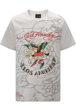 Ed Hardy True-Till-La - T-Shirt Print - Grey -Algemene Winkel Voor Herenmode aecc489cbb8c4cf98a83bd71088aa9b0