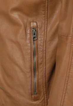 Mit Schnalle - Leren Jas - Cognac -Algemene Winkel Voor Herenmode b074854b3be847d885abe3d941045fb7