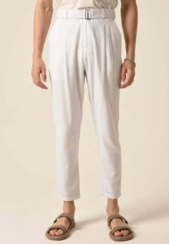 Belt Detailed - Broek - White
