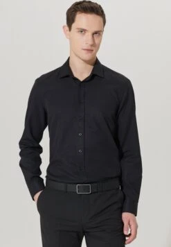 Slim Fit- Zakelijk Overhemd - Black