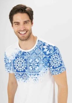 T-Shirt Print - Bianco -Algemene Winkel Voor Herenmode b8a9abca29274a4cbaf141501d4f637b