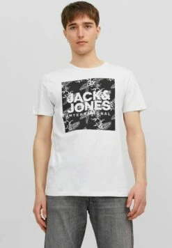 Jack & Jones 3Er Pack Logo - T-Shirt Print - Black