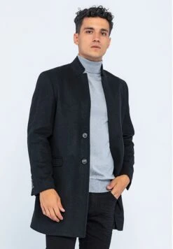 Halflange Jas - Schwarz -Algemene Winkel Voor Herenmode c67d81108d594d50ae89297cb86b41bb