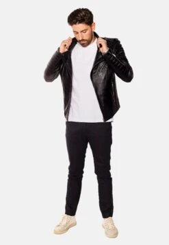 Jordan Perfecto - Leren Jas - Black With Light Silver Accessories -Algemene Winkel Voor Herenmode cad64cc4e52540e9bfb6bcbad1629397