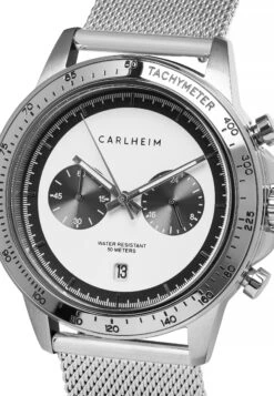 Racing Aksel- Chronograaf - Silver White Silver -Algemene Winkel Voor Herenmode ced9725637ce46bcacdcbb74e4f07aec