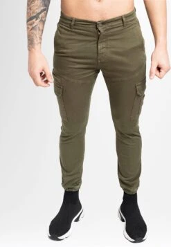 Mit Elastischem Saum - Cargobroek - Grün