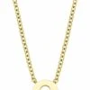 Amor Letter O - Ketting - Silber