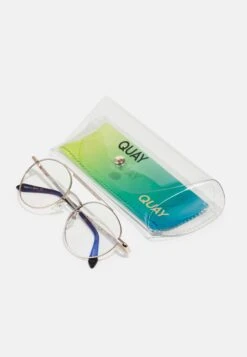 QUAY AUSTRALIA Unisex - Brillen Met Blauwlichtfilter - Gold-Coloured/Clear -Algemene Winkel Voor Herenmode db70fb27736247e9aaa36a03cd8030c2