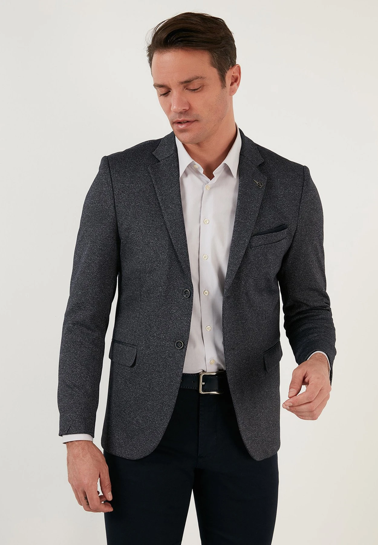 Slim Fit - Blazer - Dark Navy Blue 3 Slim Fit - Blazer - Dark Navy Blue
