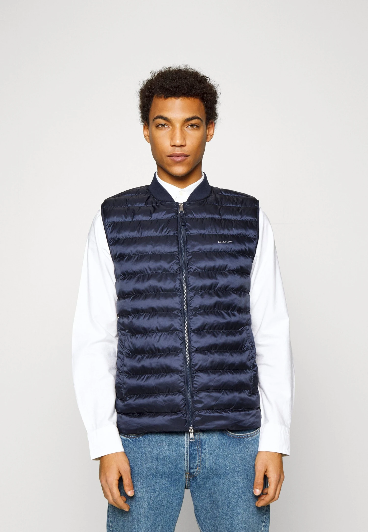 Gant Light Padded Bomber Vest - Bodywarmer - Evening Blue 3 Gant Light Padded Bomber Vest - Bodywarmer - Evening Blue