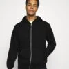WEEKDAY Standard Zip Hoodie - Sweater Met Rits - Black -Algemene Winkel Voor Herenmode e438a06912074ef19850696991b07896