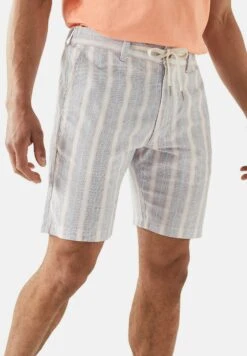 Marks & Spencer Linen Rich Half-Elasticated Waist - Shorts - Navy Mix -Algemene Winkel Voor Herenmode e6f715cc3d954d81b466e86d6be26e45