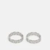 Jack & Jones Jacsmiley Small Unisex 2 Pack - Ring - Silvercoloured/Birch