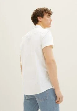 TOM TAILOR Denim Kurzarm Mit Brusttasche  - Overhemd - Wool White -Algemene Winkel Voor Herenmode e9a87f9147eb427987d592f5dedd3df8