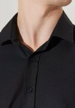 Slim Fit- Zakelijk Overhemd - Black -Algemene Winkel Voor Herenmode ebf73c07d8624eb19332a0bc87d6f39c