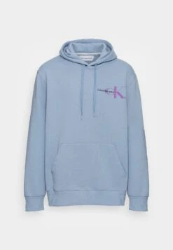 Calvin Klein Jeans Glitched Monologo Back Hoodie Unisex - Hoodie - Iceland Blue