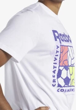 Reebok Classic Gs Rec Center Ss - T-Shirt Print - White -Algemene Winkel Voor Herenmode edb3e72b2dc5476cbd4df394582257b0