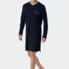 Schiesser Fine Interlock - Nachtjapon - Dunkelblau -Algemene Winkel Voor Herenmode f2db009d86634fe2903d21909d33f5d7