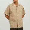Jack & Jones Kurzarm Seersucker - Overhemd - Crockery -Algemene Winkel Voor Herenmode f61a1c3c8bc04f398dfc34e4a32041c8