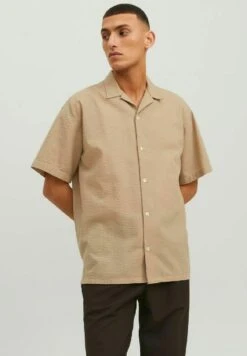 Jack & Jones Kurzarm Seersucker - Overhemd - Crockery