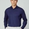 Hackett London Piece Dyed Soft- Overhemd - Navy -Algemene Winkel Voor Herenmode f75e8e943423490eb803e6936d896a27