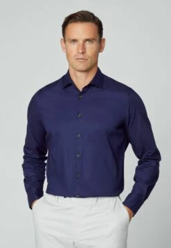 Hackett London Piece Dyed Soft- Overhemd - Navy