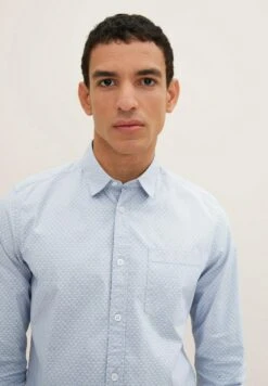 Tom Tailor Mit Allover-Print  - Overhemd - Light Fern Zickzack Design -Algemene Winkel Voor Herenmode f87e650d554744ada3f8585315da921c