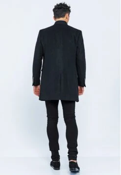 Halflange Jas - Schwarz -Algemene Winkel Voor Herenmode f88f4a072fc3412ea1f77396edd778af