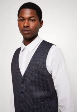 Lindbergh Houndtooth Waistcoat - Bodywarmer - Navy -Algemene Winkel Voor Herenmode f9e9c6835edd44d7bec6e2a8f9bcf477