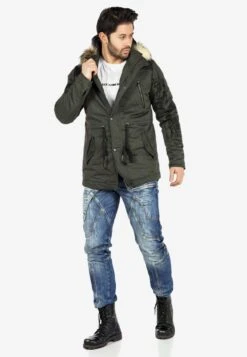 Cipo & Baxx Donsjas - Khaki -Algemene Winkel Voor Herenmode fa6238f4b2974a4cbff8865b0e2ac4f3