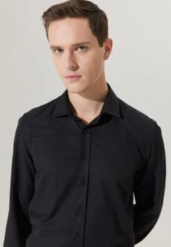 Slim Fit- Zakelijk Overhemd - Black -Algemene Winkel Voor Herenmode fc0d268df1804f3491956918664f40d8
